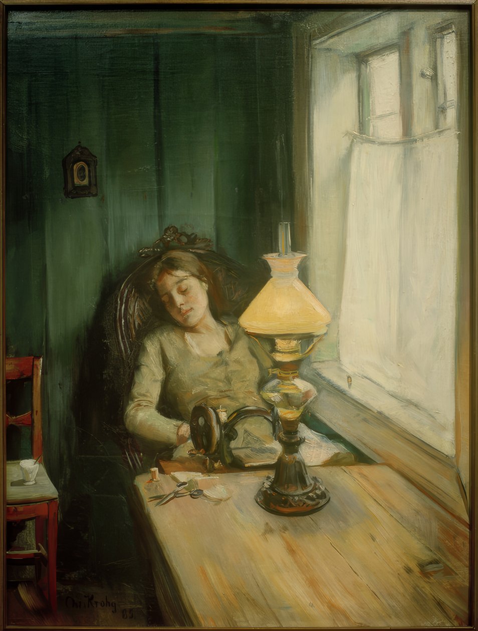 Fáradt alkotó: Christian Krohg