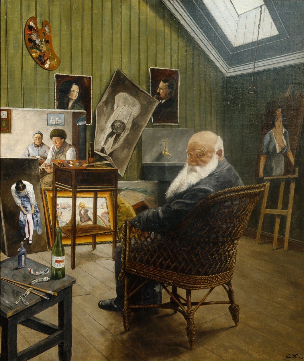 Önarckép alkotó: Christian Krohg