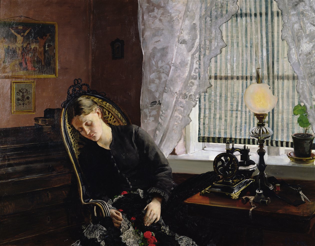 A varrónő alkotó: Christian Krohg