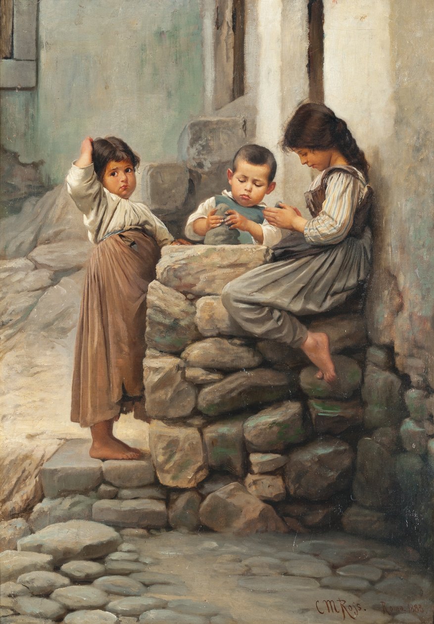 A kis fazekasok, 1883 alkotó: Christian Meyer Ross