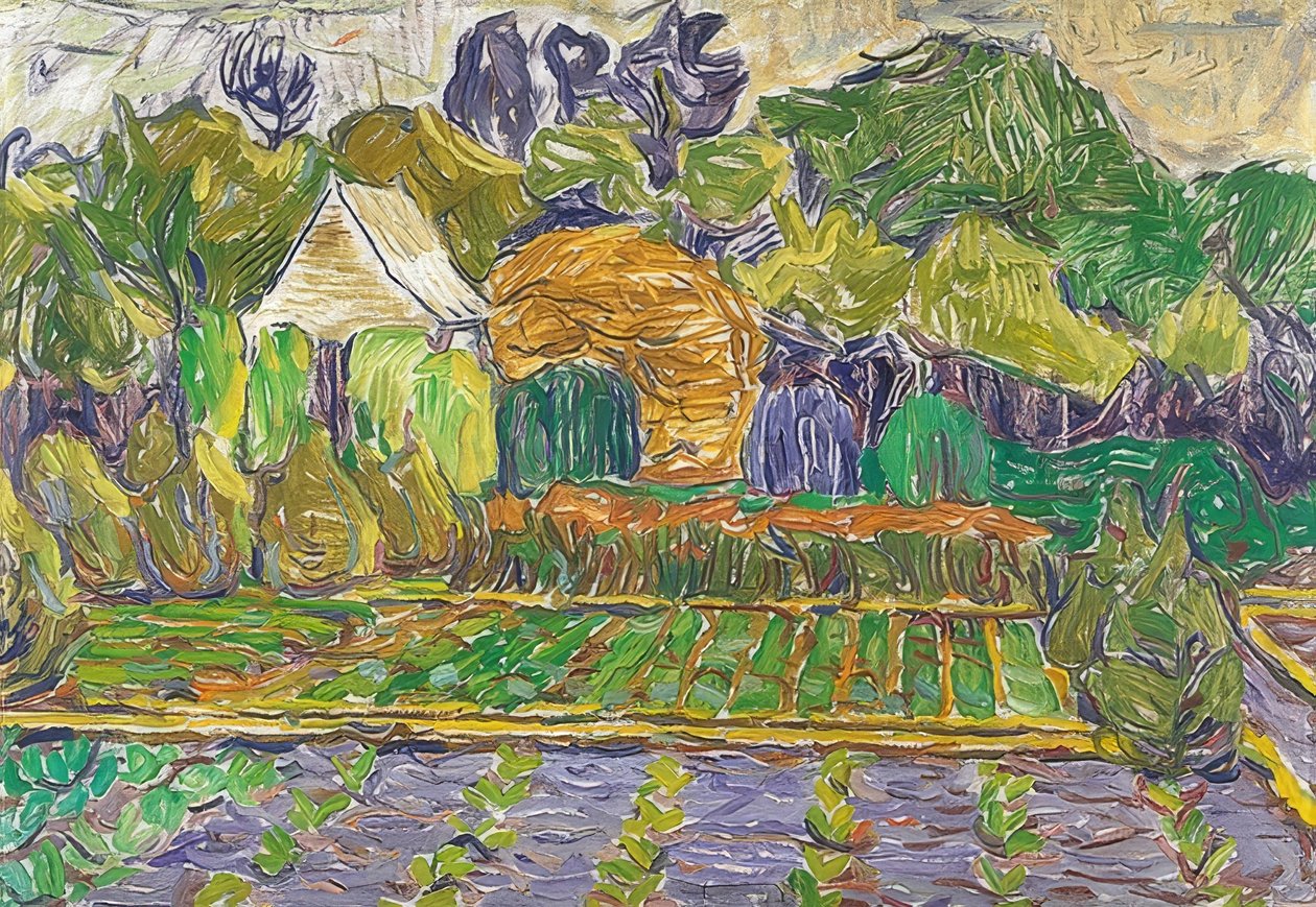 Kert Soestben. 1905 körül alkotó: Christian Rohlfs