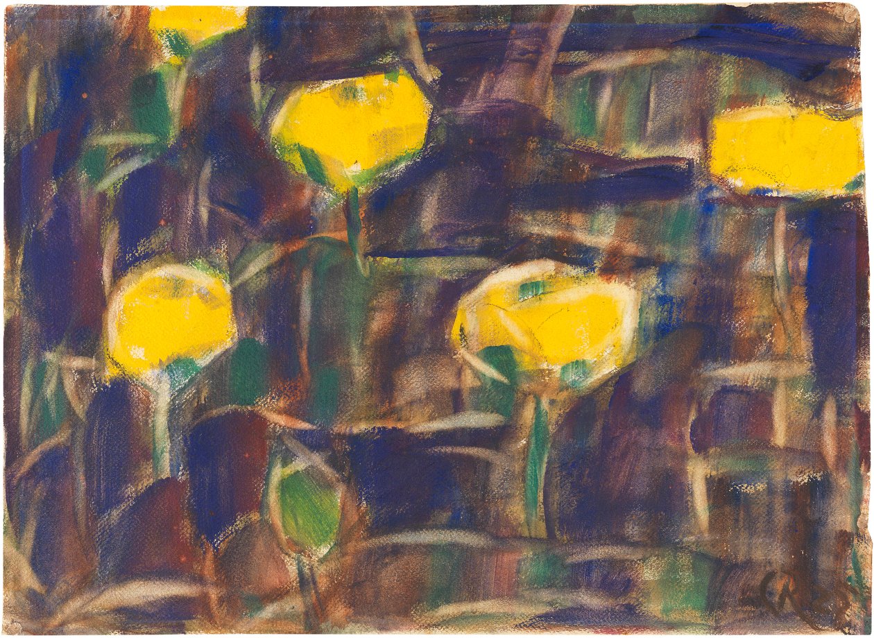 Tavirózsa, 1925. alkotó: Christian Rohlfs