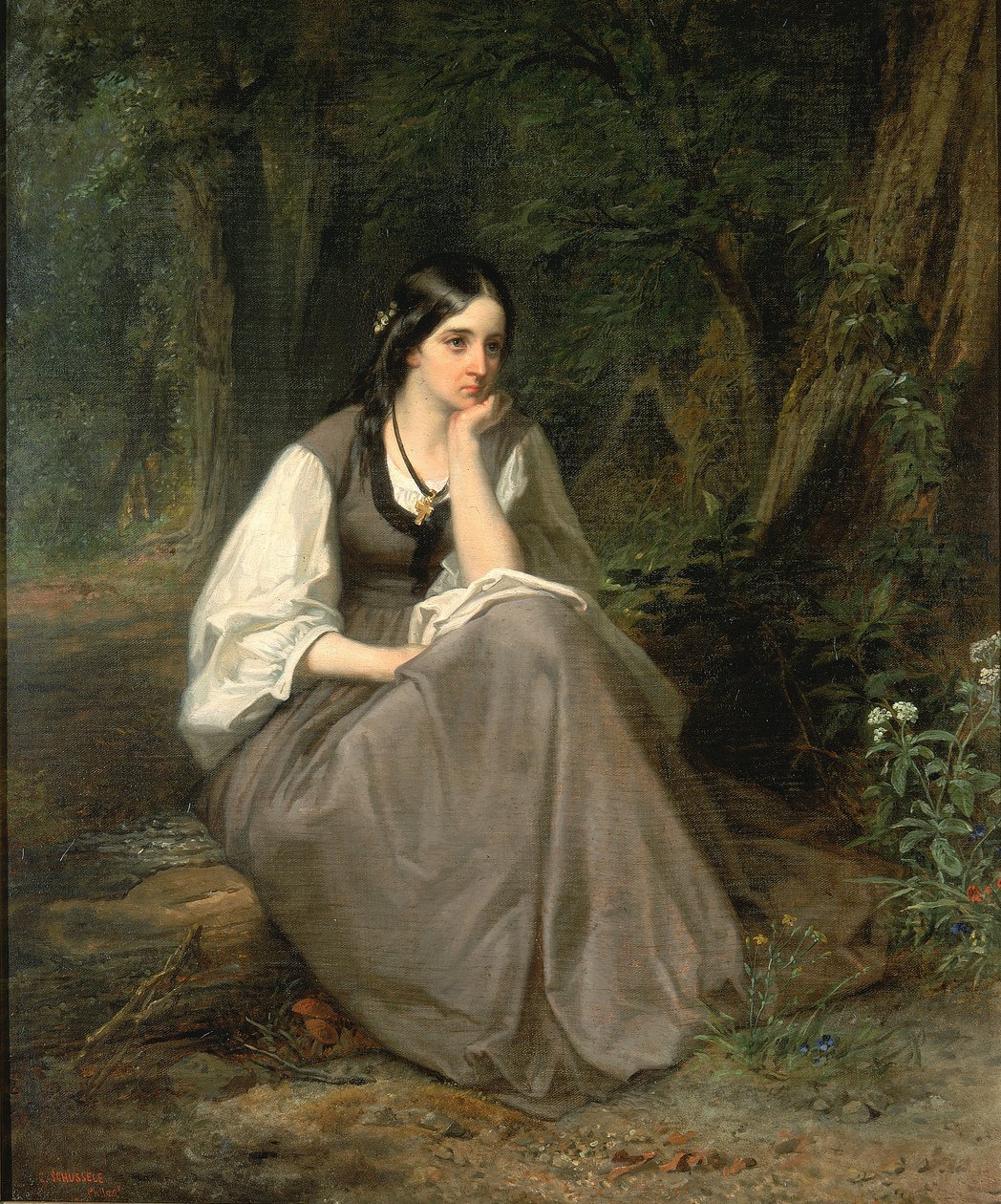 Evangeline, 1861. alkotó: Christian Schussele