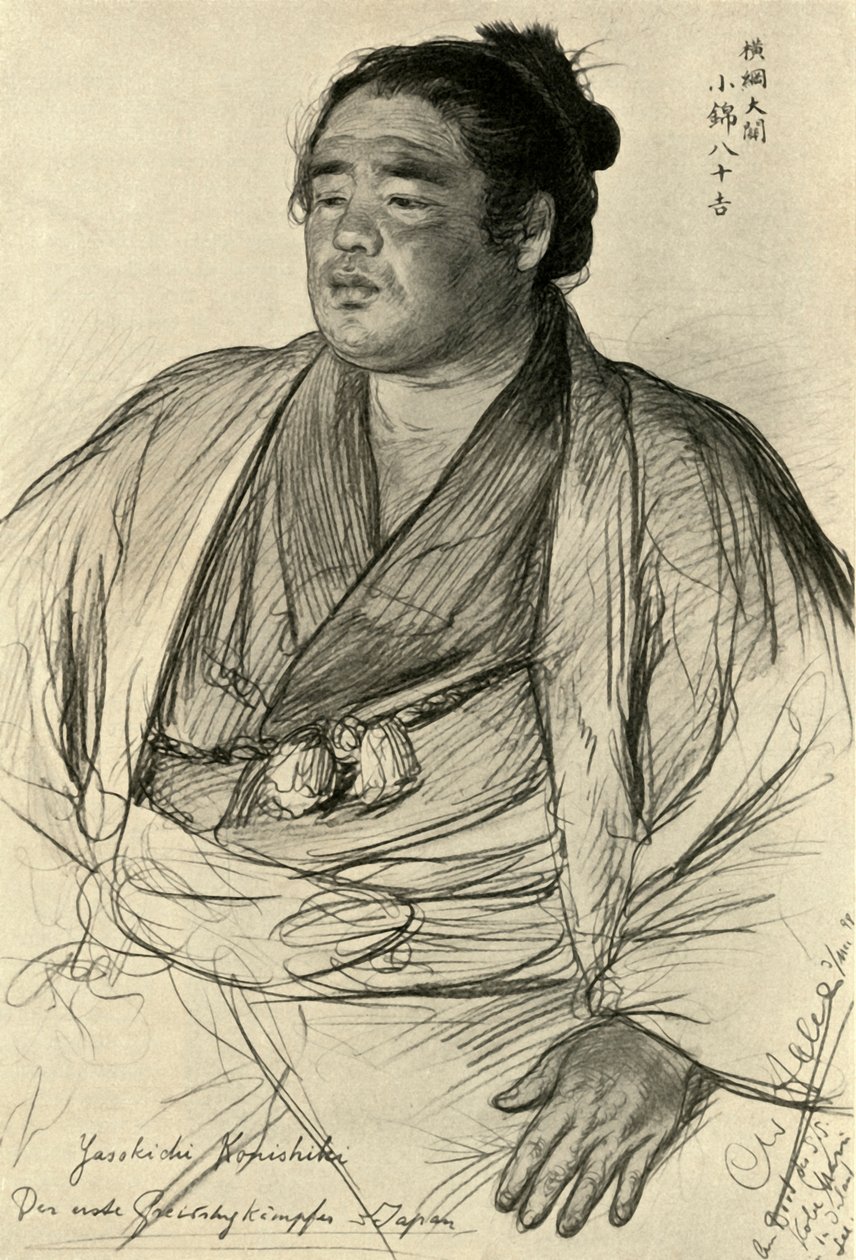 Konishiki Yajukichi, 1898. alkotó: Christian Wilhelm Allers