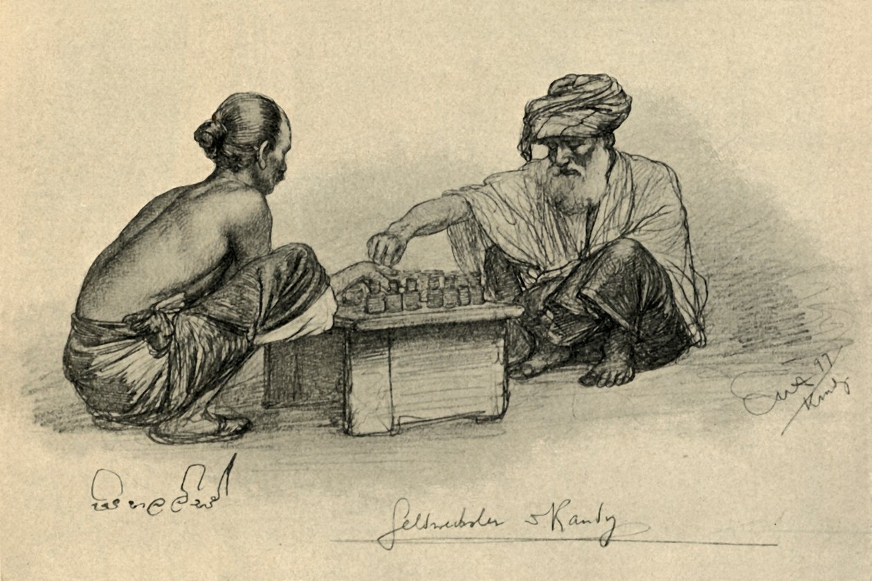 Pénz [kölcsönadó], Kandy, Ceylon, 1898. alkotó: Christian Wilhelm Allers