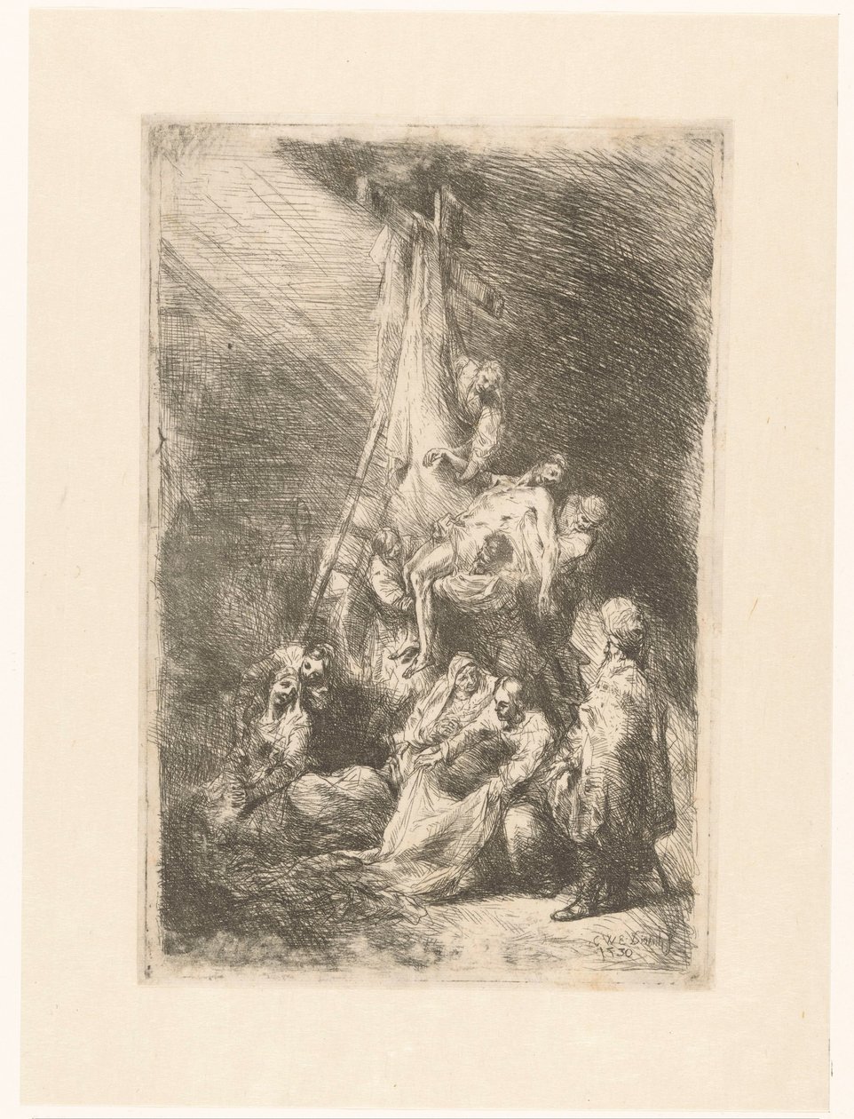 Keresztes leszállás alkotó: Christian Wilhelm Ernst Dietrich