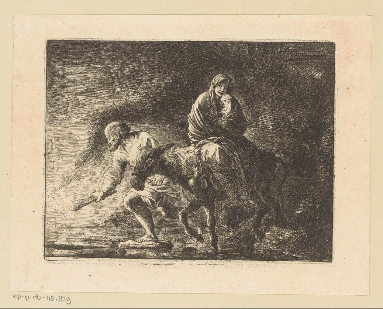 Repülés Egyiptomba alkotó: Christian Wilhelm Ernst Dietrich