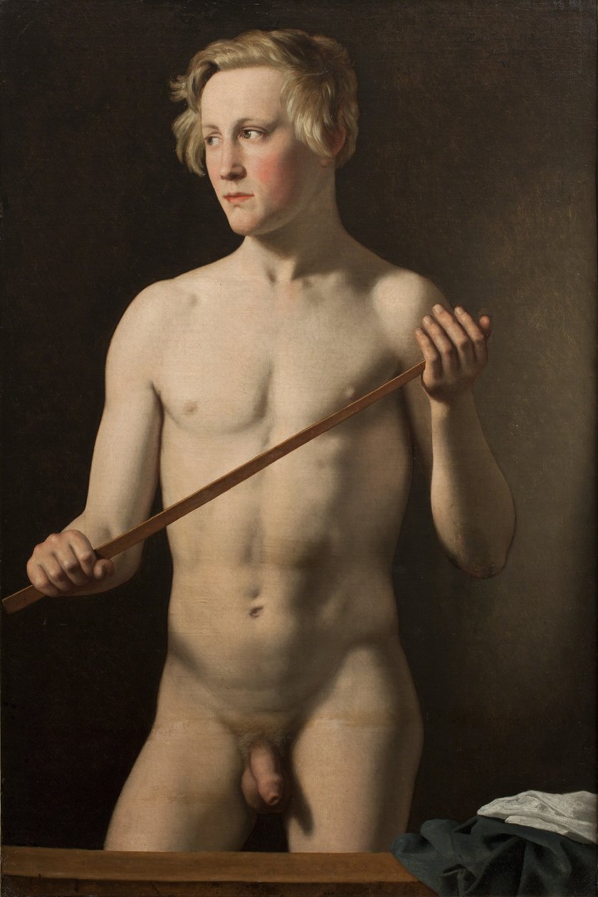 Álló férfi modell Carl Frørup alkotó: Christoffer Wilhelm Eckersberg