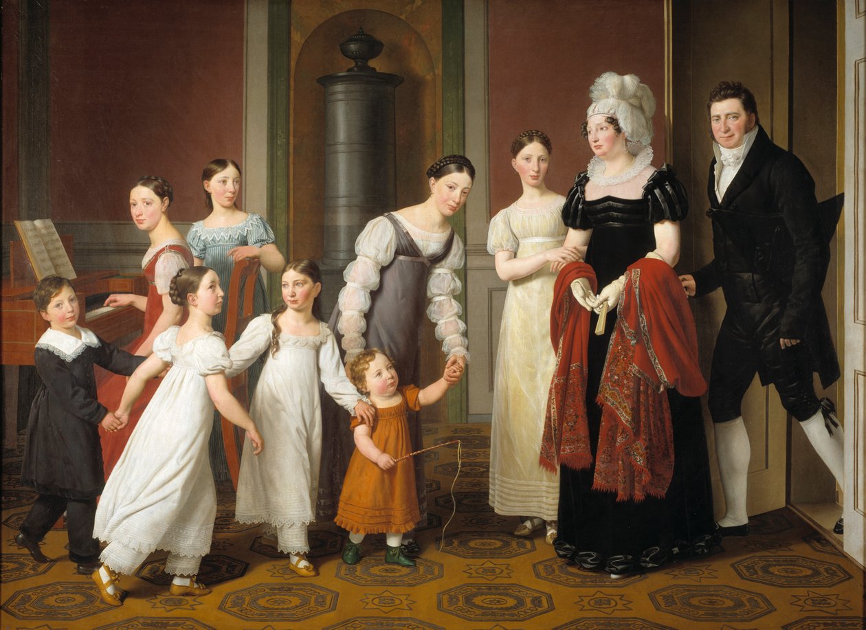 A Nathanson család, 1818. alkotó: Christoffer Wilhelm Eckersberg