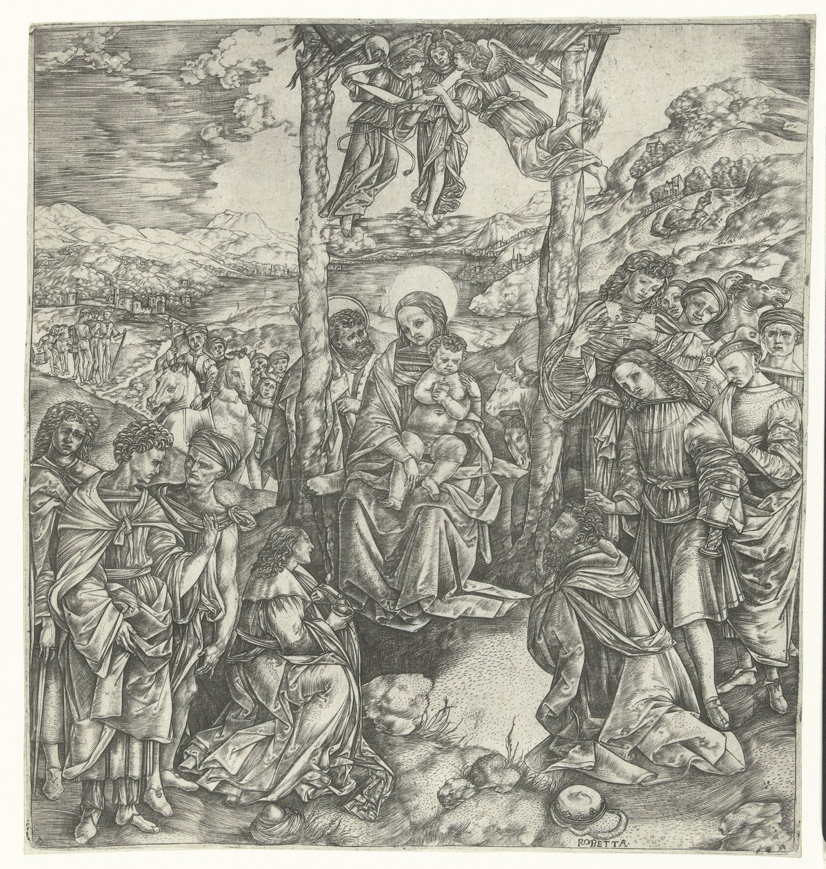 A királyok imádása alkotó: Christoforo di Michele Robetta