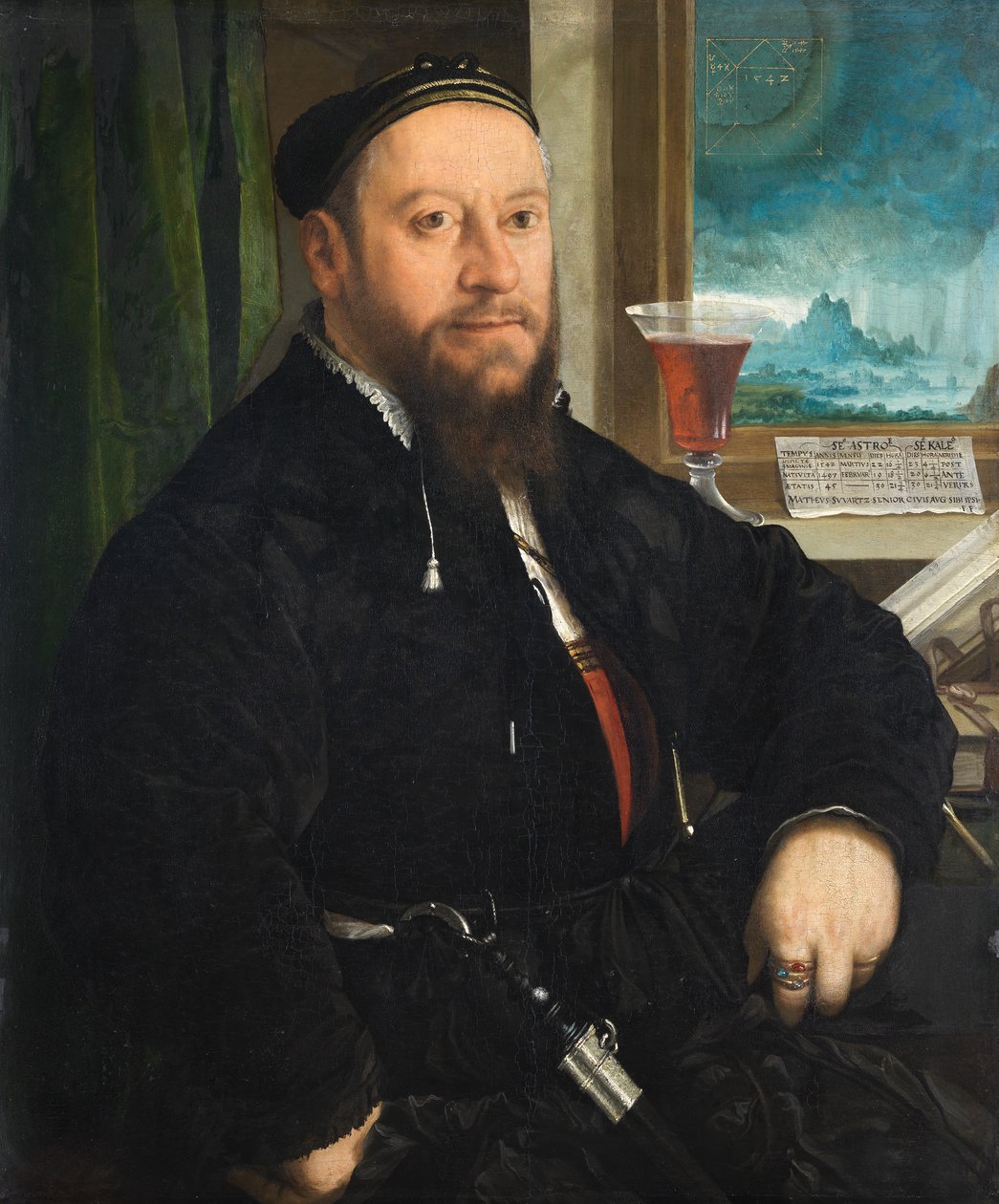 Matthäus Schwarz portréja alkotó: Christoph Amberger
