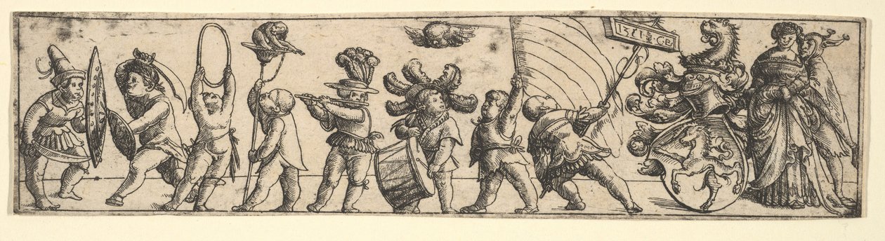 Frizúra gyerekekkel, 1531. alkotó: Christoph Bockstorffer