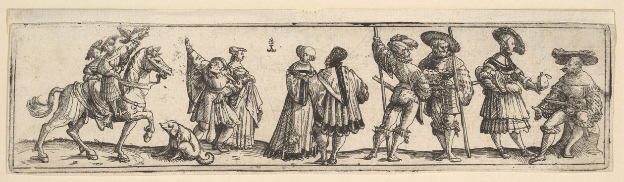 Lansquenets és hölgyek, 1531. alkotó: Christoph Bockstorffer