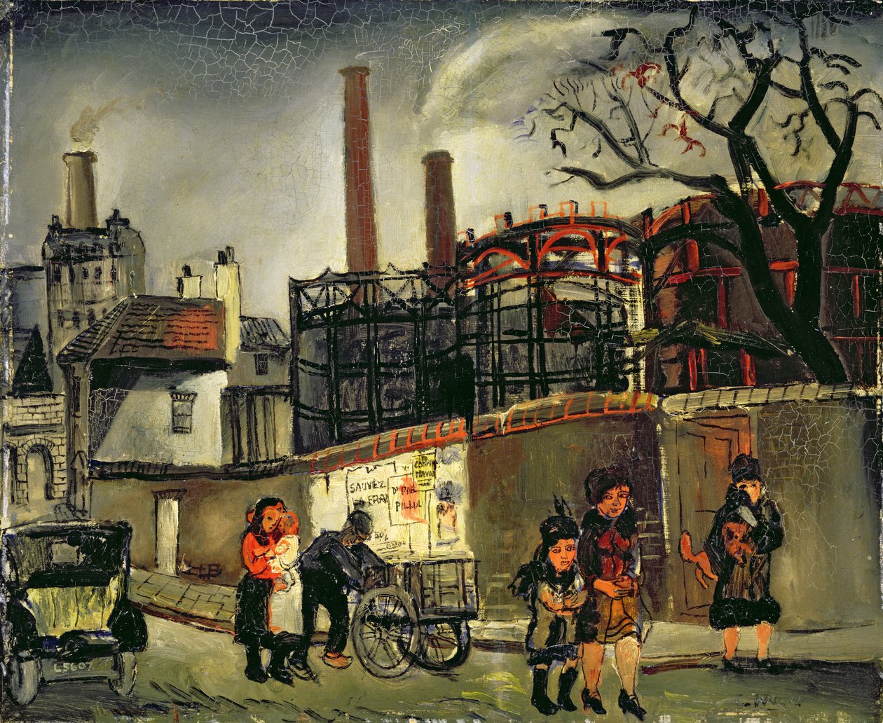 Utcai jelenet Párizsban, 1926 (tábla) alkotó: Christopher Wood