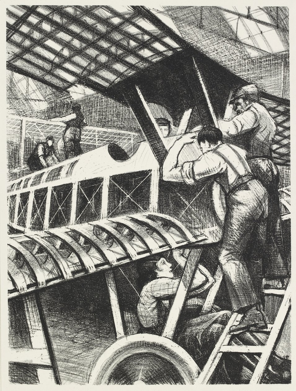 Alkatrészek összeszerelése, 1917 alkotó: Christopher Richard Wynne Nevinson