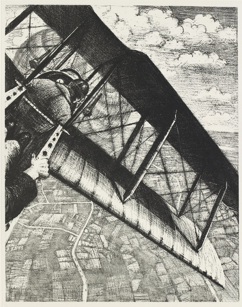 Banking 4000 lábon, 1917 alkotó: Christopher Richard Wynne Nevinson