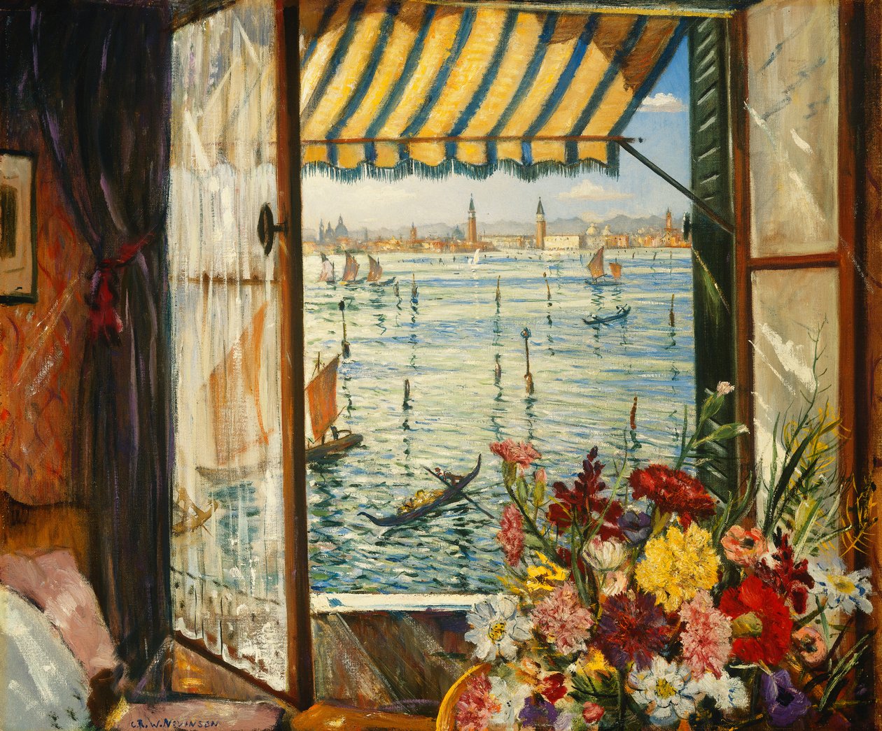 Egy velencei ablakból, 1934 alkotó: Christopher Richard Wynne Nevinson