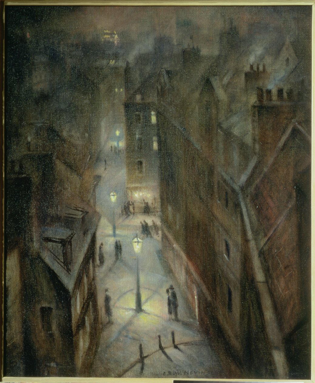 Soho Twilight, 1924 körül alkotó: Christopher Richard Wynne Nevinson