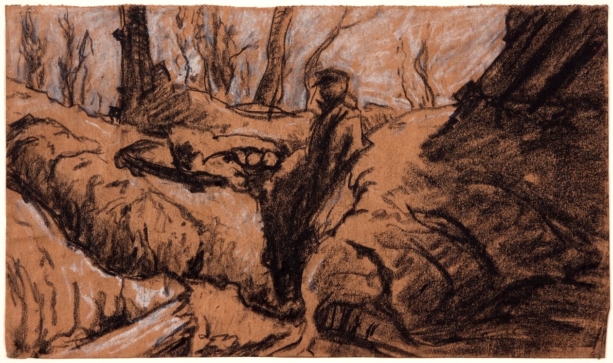 Egy ember az árokban, 1914. alkotó: Christopher Williams