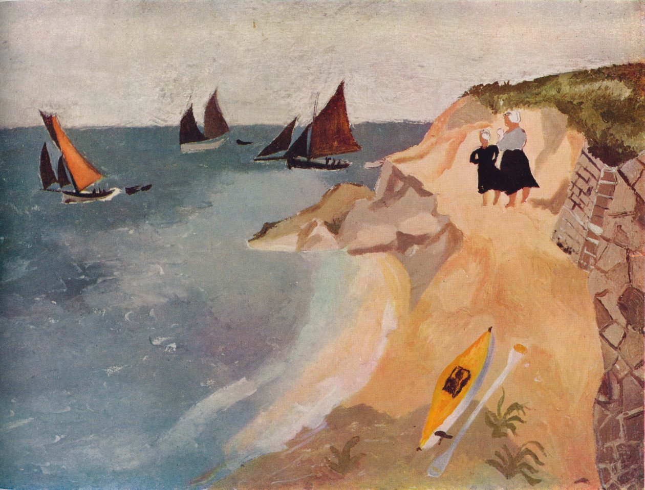 Tengeri táj, Treboul, 1929, 1938 alkotó: Christopher Wood