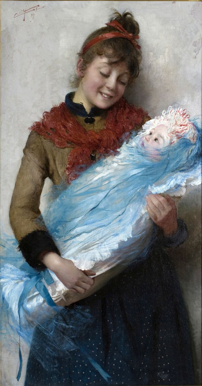 Primo amore Első szerelem, 1889. alkotó: Cipriano Cei