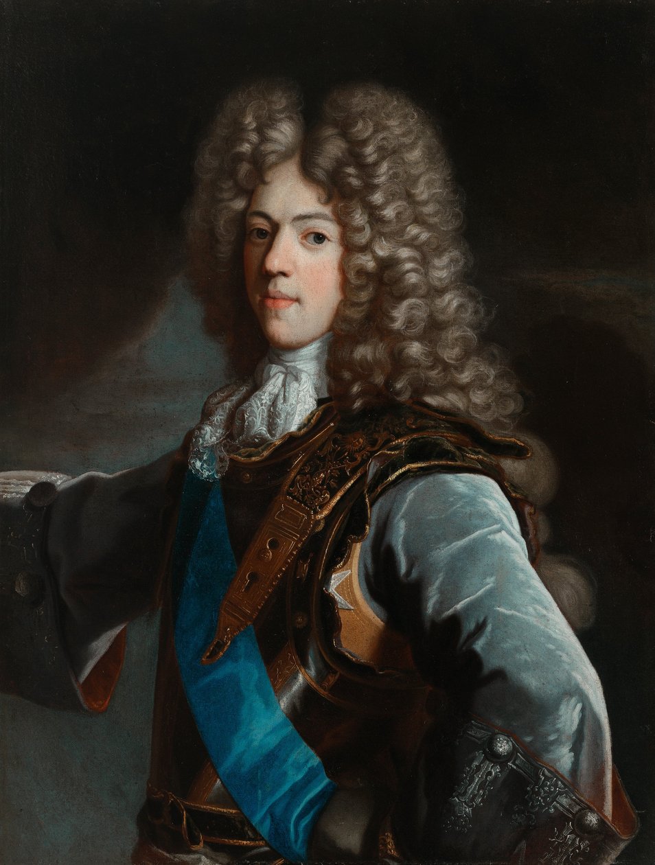Konstanty Władysław Sobieski (1680-1726) arcképe alkotó: Circle of Hyacinthe Rigaud