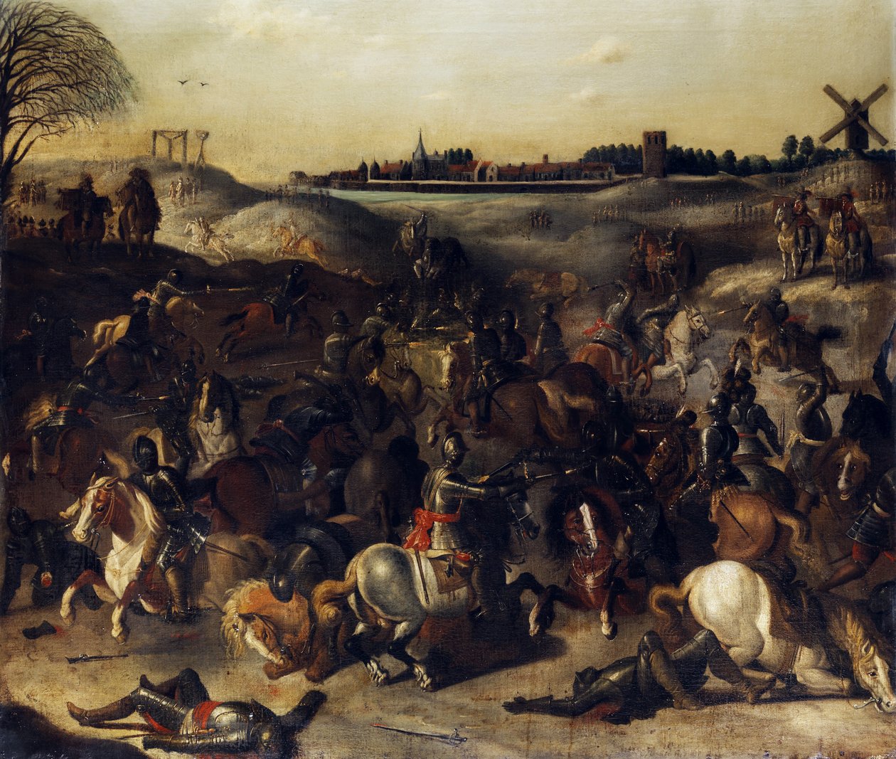 A negyvenek csatája alkotó: Circle of Sebastiaen Vrancx