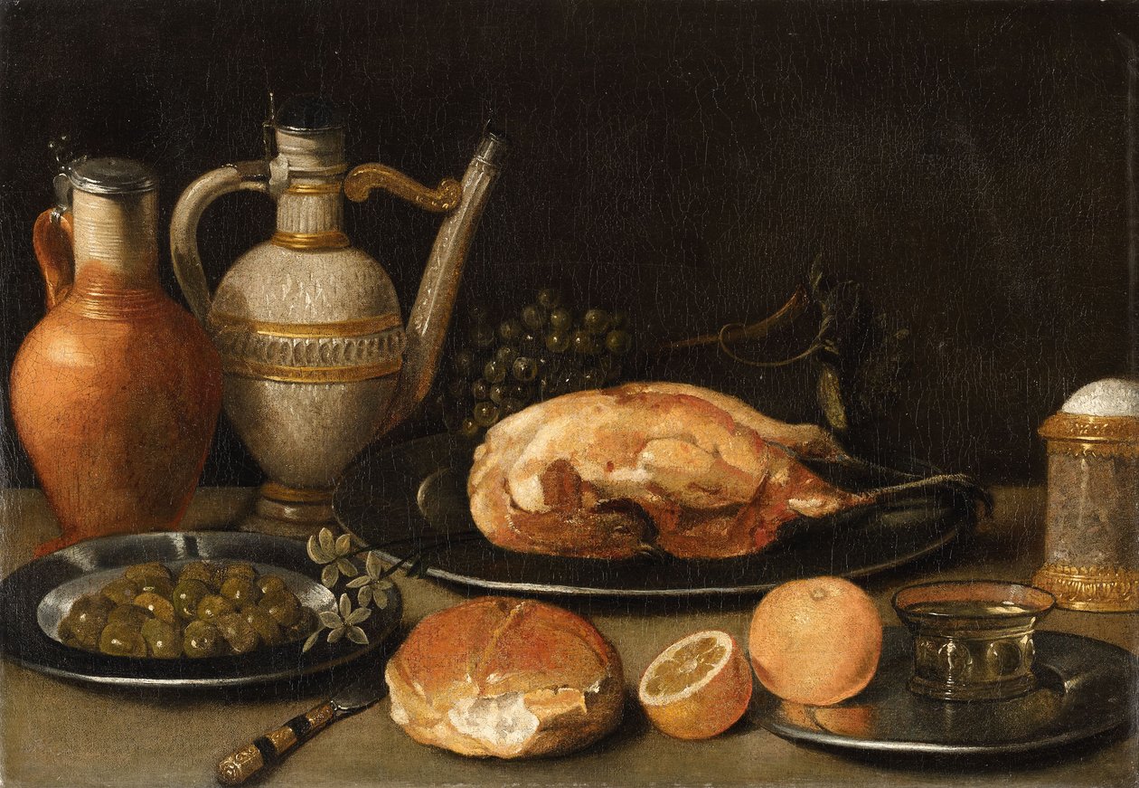 Német: Reggeli csendélet alkotó: Circle of Georg Flegel