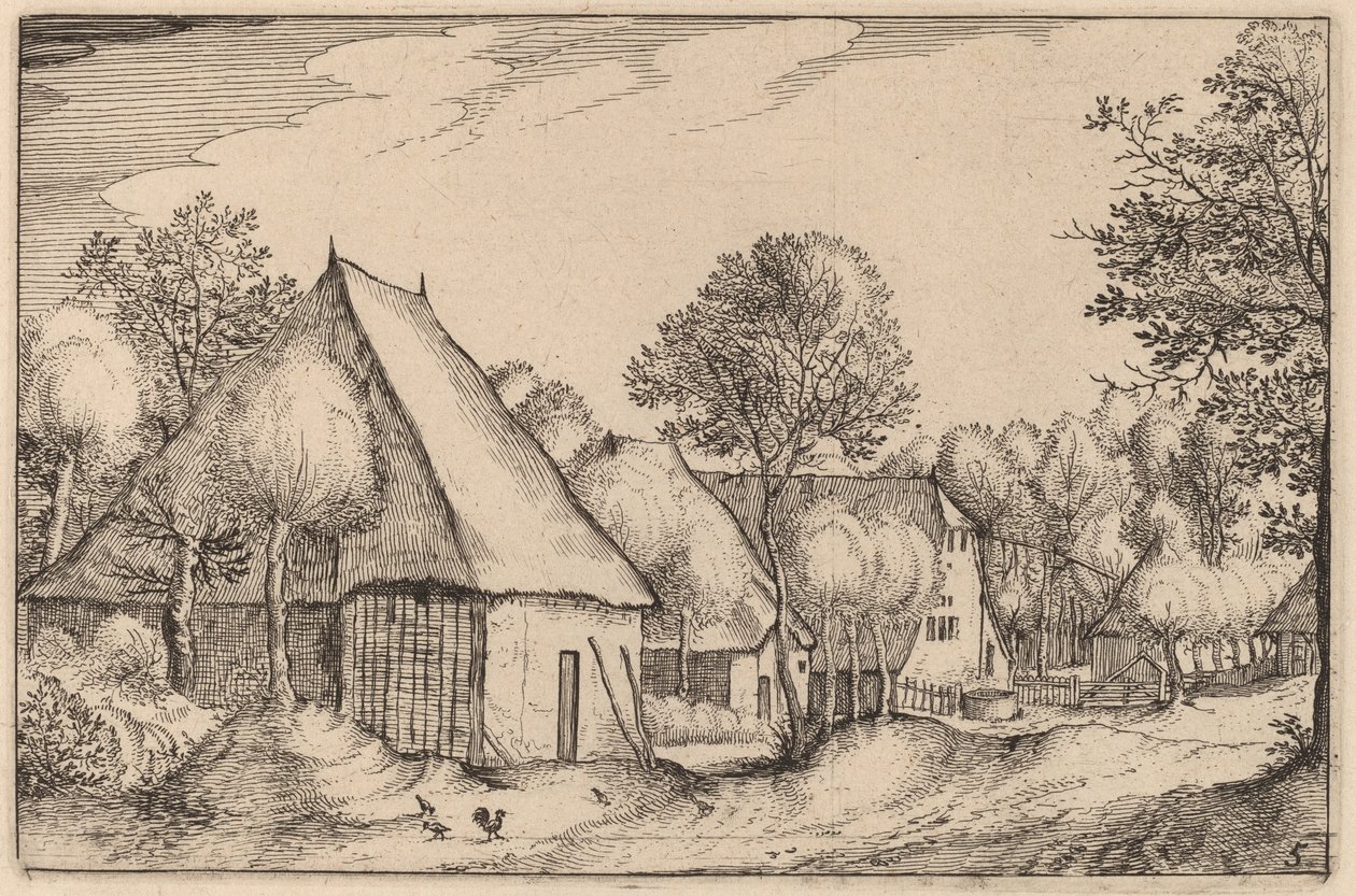 Tanyaudvar alkotó: Claes Jansz Visscher after Johannes van Doetechum, the Elder after Lucas