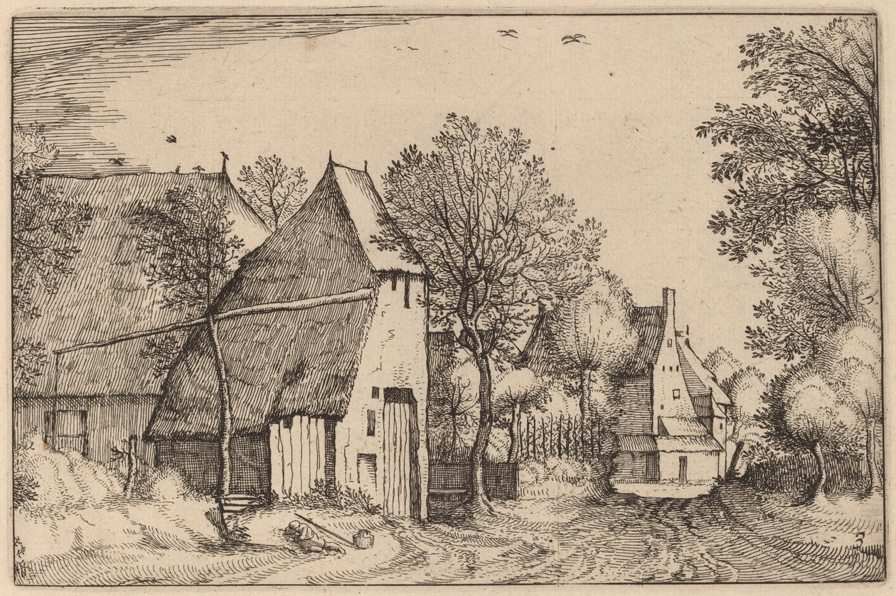 Falusi út alkotó: Claes Jansz Visscher after Johannes van Doetechum, the Elder after Lucas
