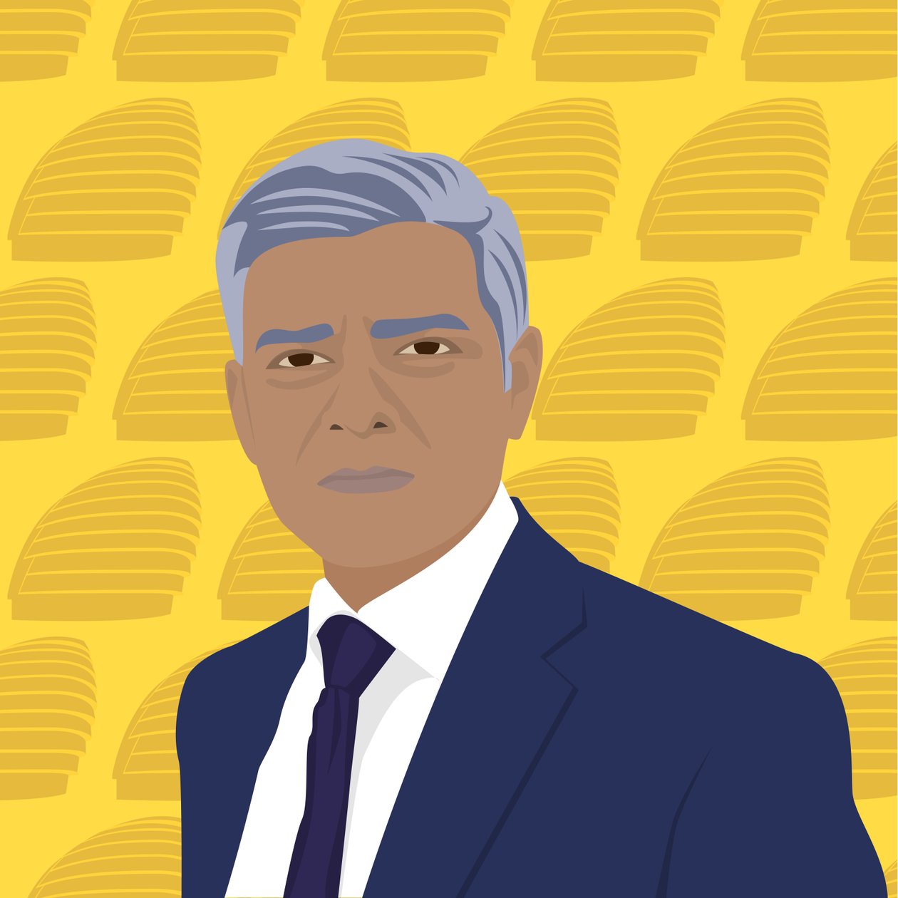 Sadiq Khan, London polgármestere alkotó: Claire Huntley