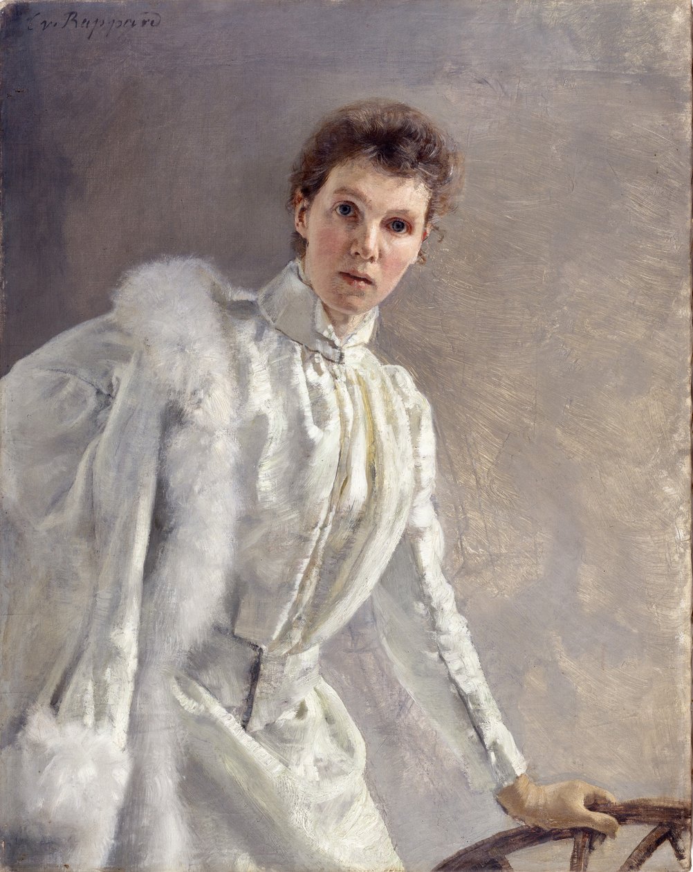 Önarckép, 1894. alkotó: Clara von Rappard