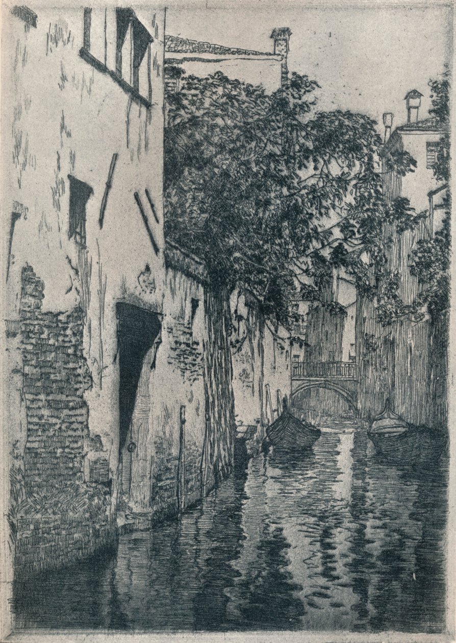 San Agostino-csatorna, Velence, c1905 1914-1915 alkotó: Clarence Gagnon
