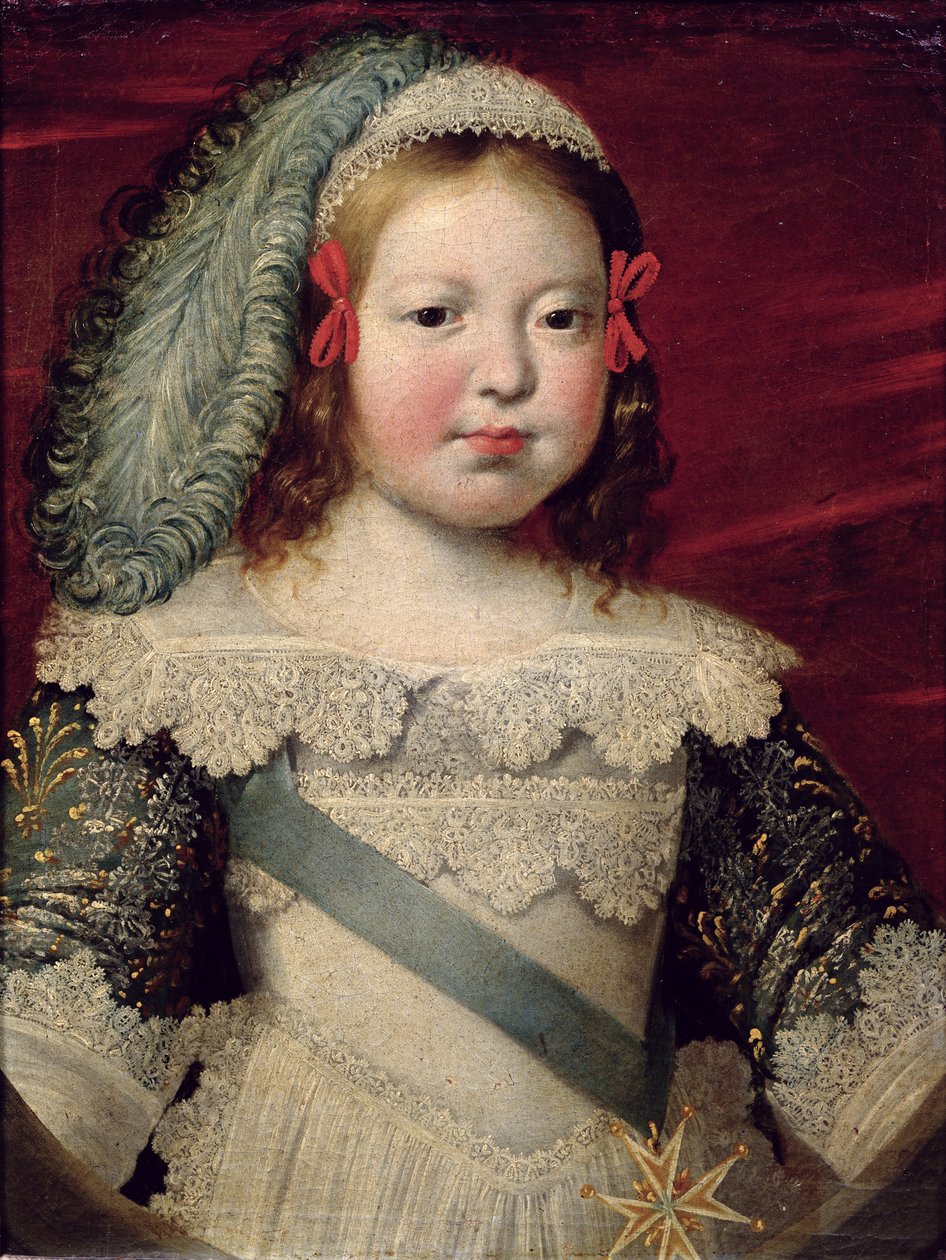 XIV. Lajos (1638-1715) gyermekkori portréja, 1641-42 körül alkotó: Claude Deruet
