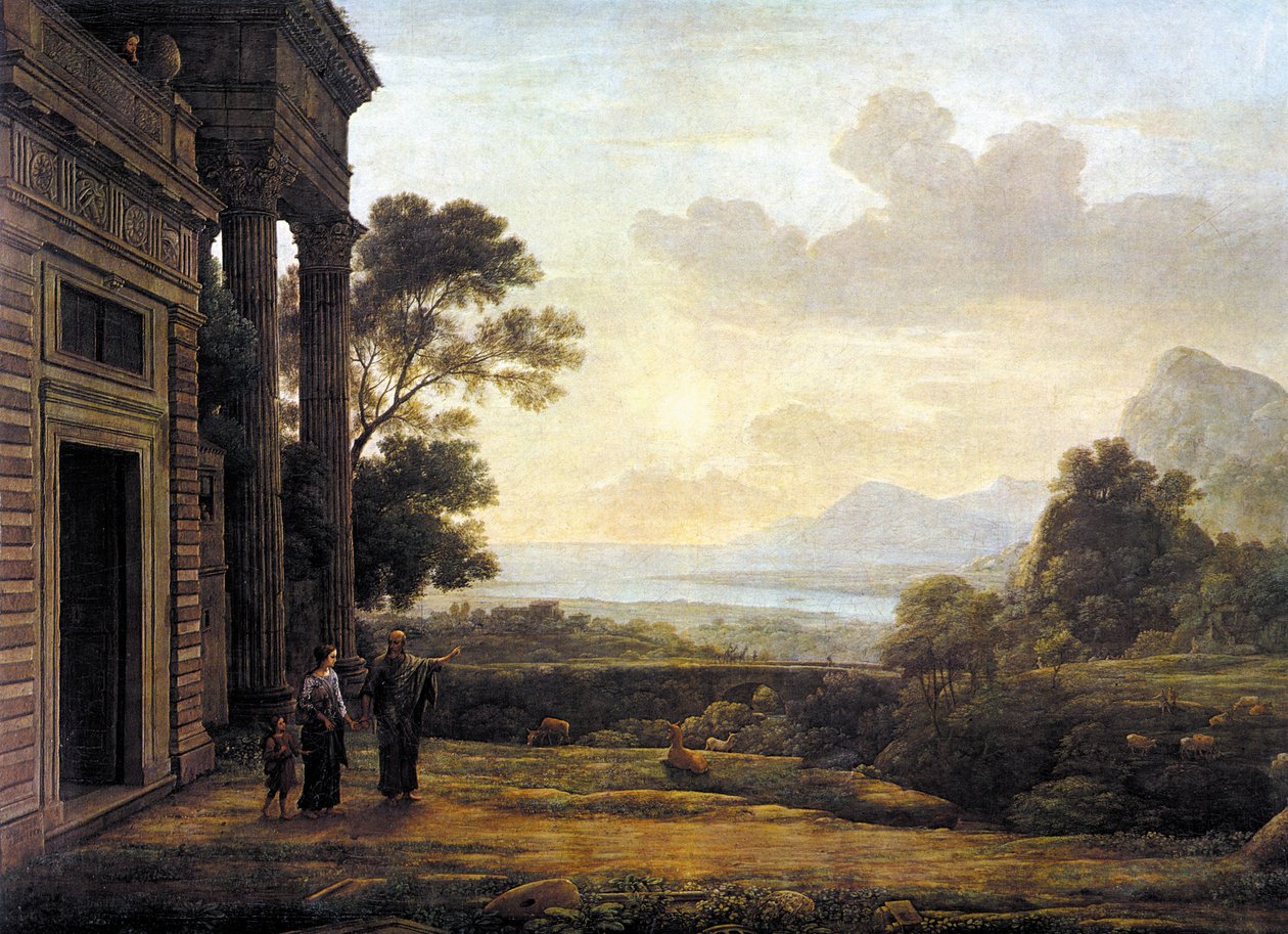 A Hágár elutasítása alkotó: Claude Lorrain