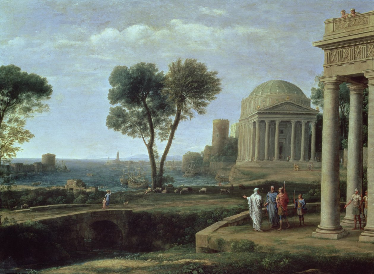Táj Aeneasszal Delosban, 1672 alkotó: Claude Lorrain