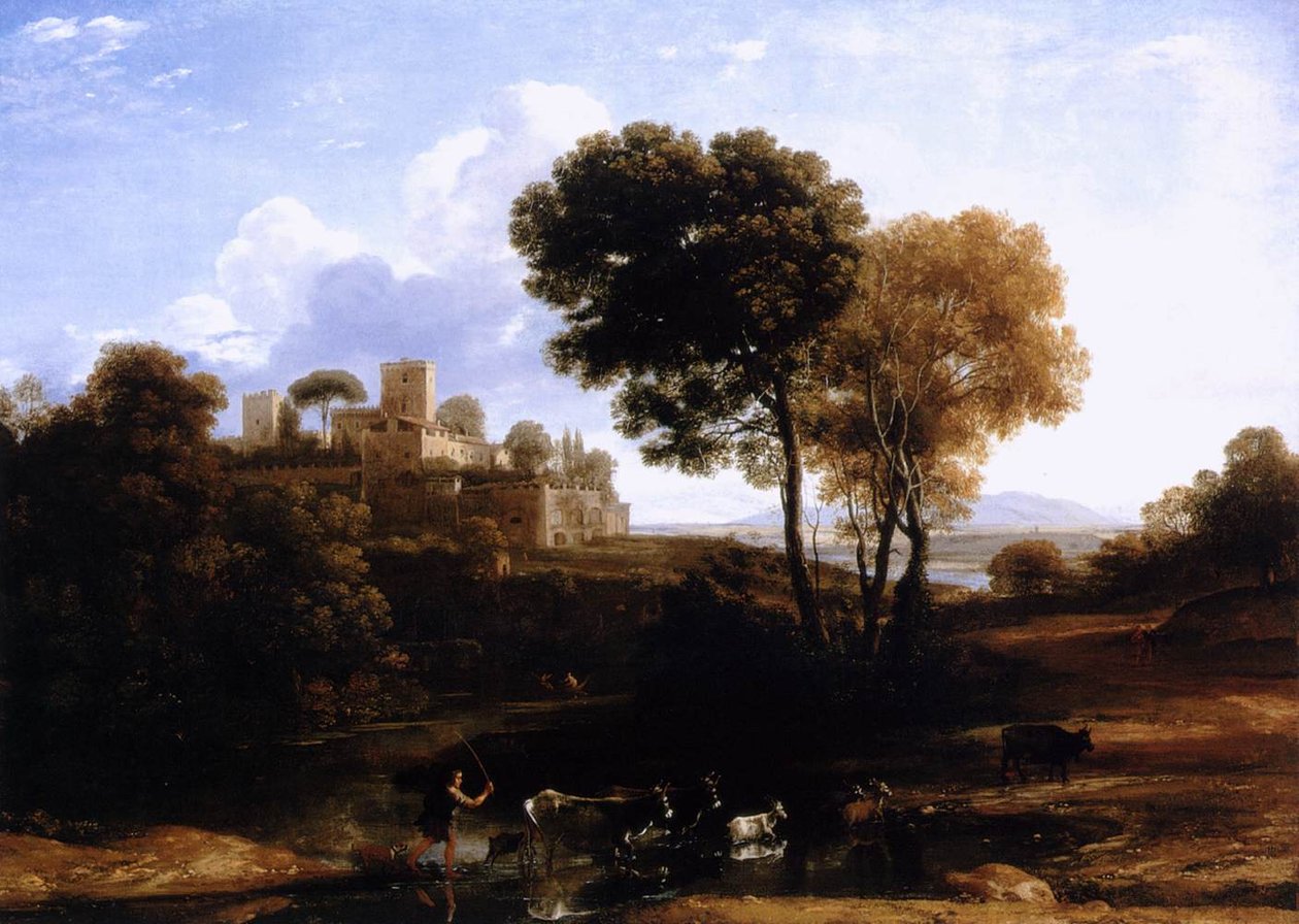 Táj a pásztorokkal alkotó: Claude Lorrain
