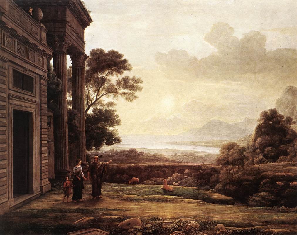 Hágár kiűzése alkotó: Claude Lorrain