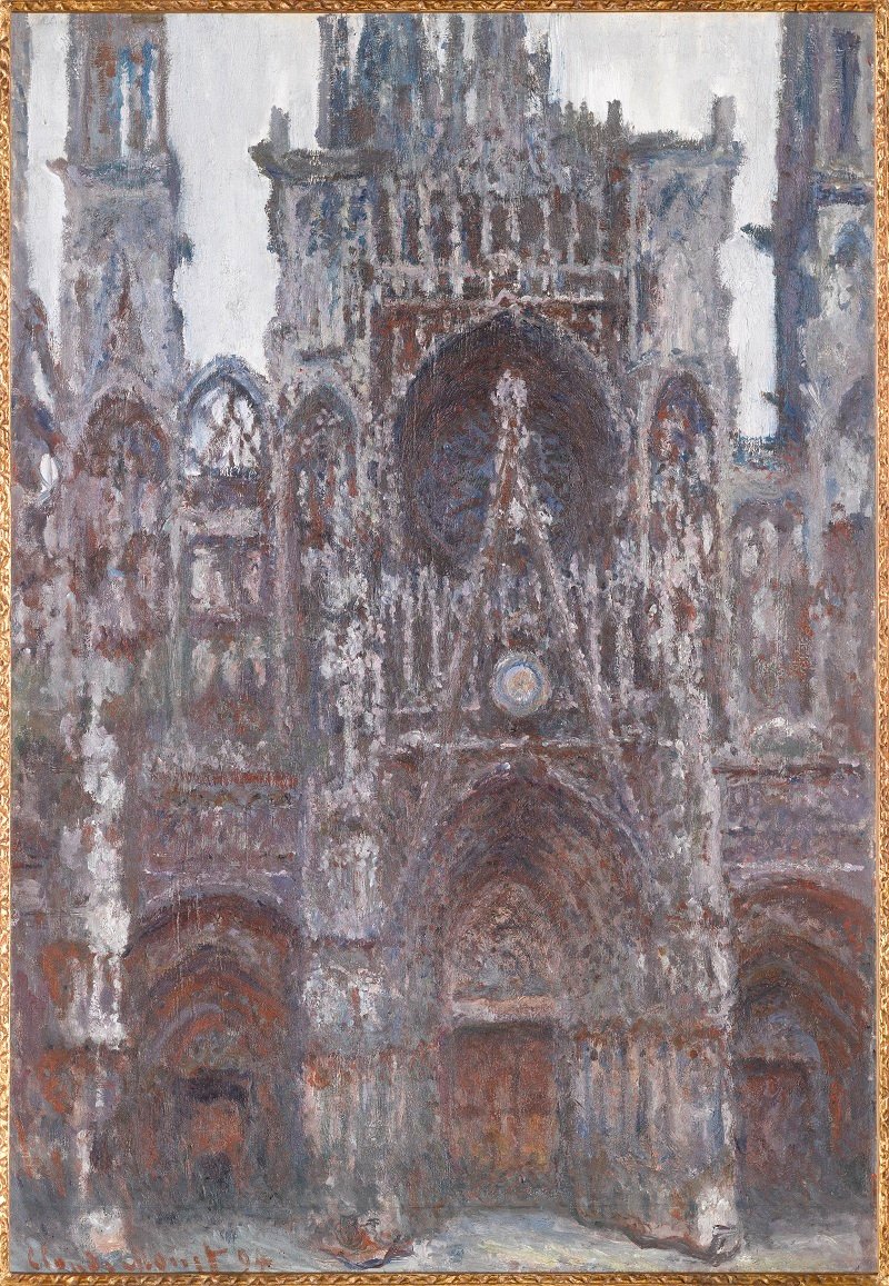 Roueni székesegyház. A portál elölről nézve, Harmonie brunen alkotó: Claude Monet