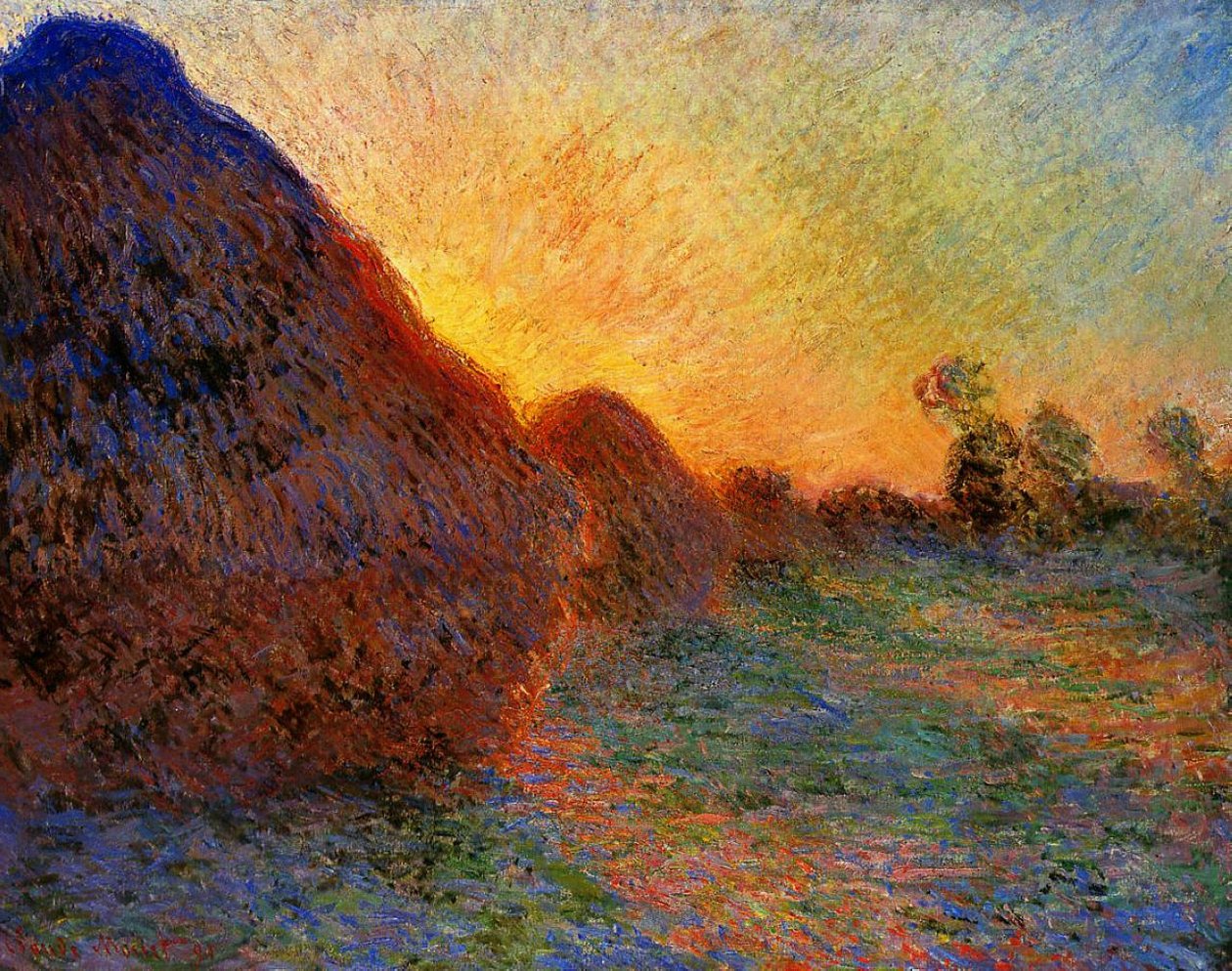 Meulesn alkotó: Claude Monet