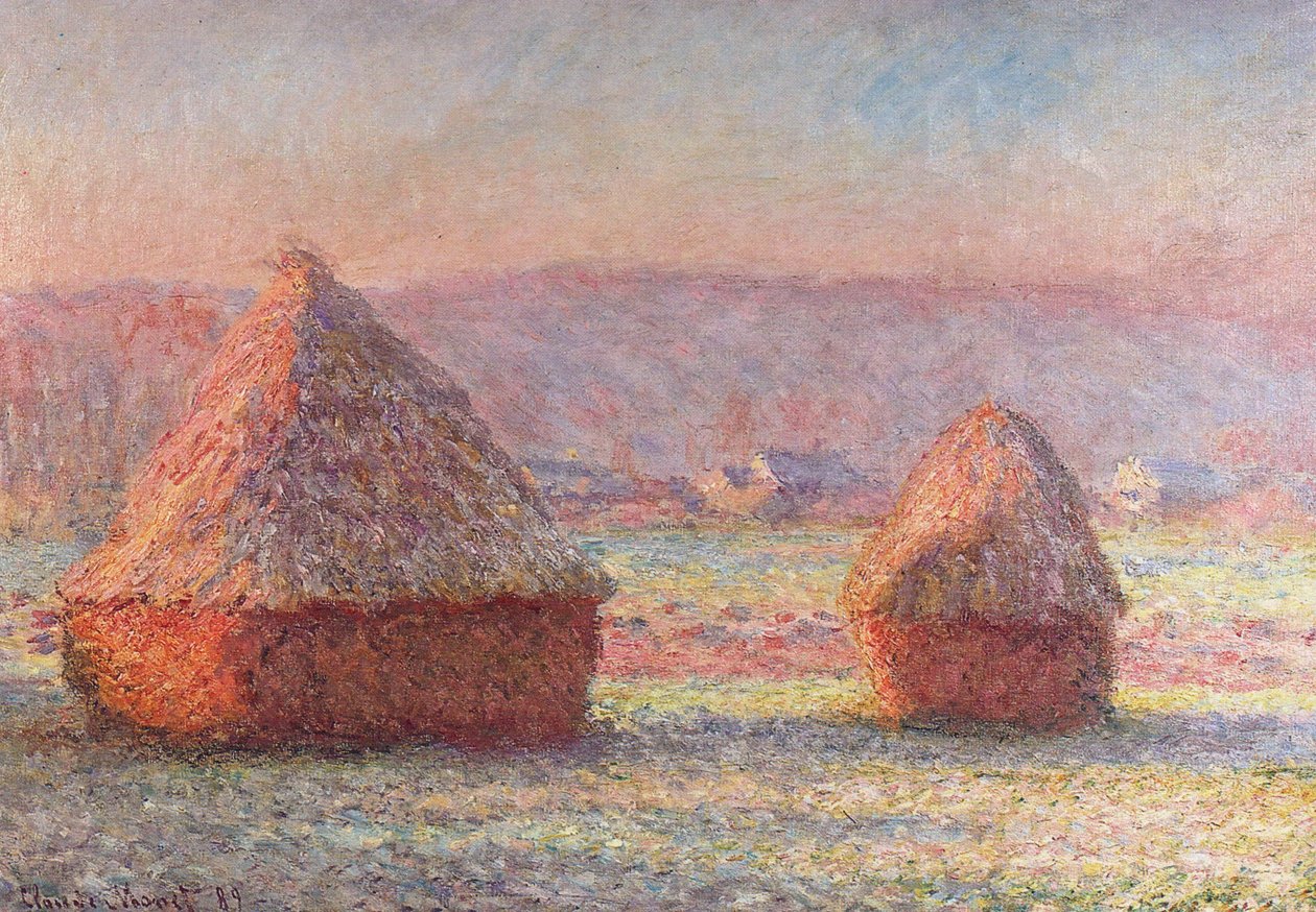 Fehér fagy. Sunrisen alkotó: Claude Monet