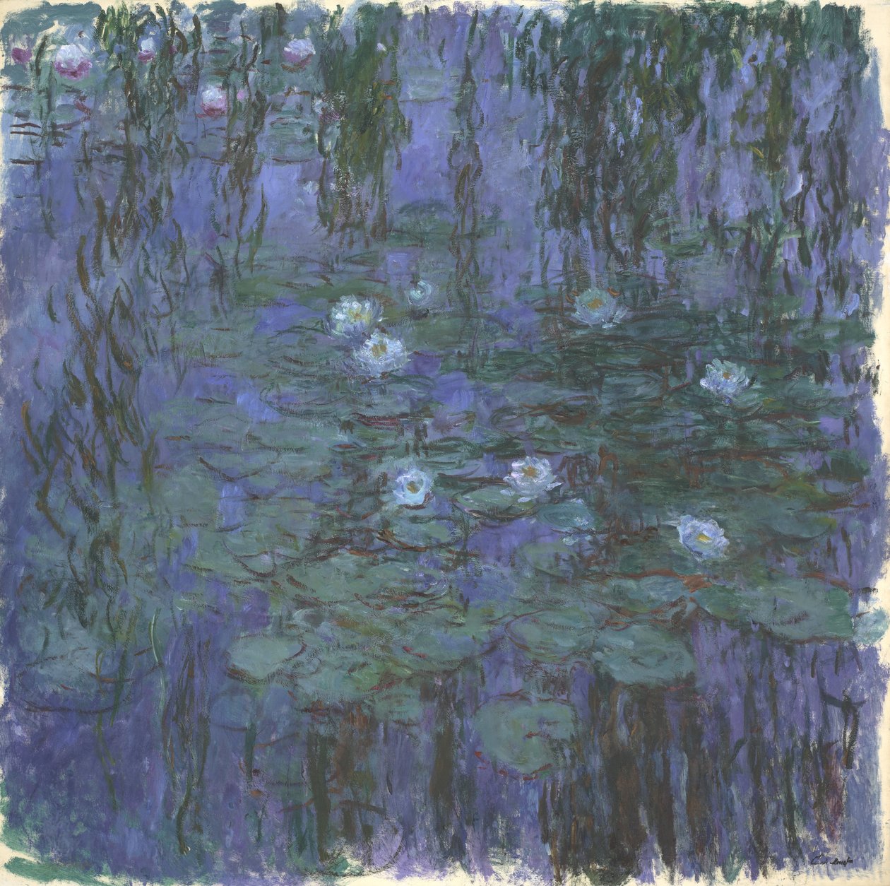 Kék tavirózsák alkotó: Claude Monet