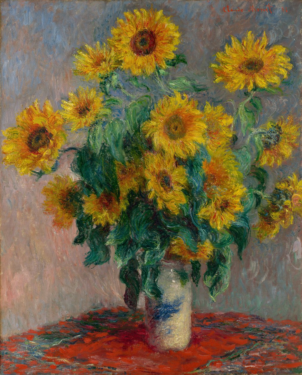 Napraforgó csokor, 1881 alkotó: Claude Monet