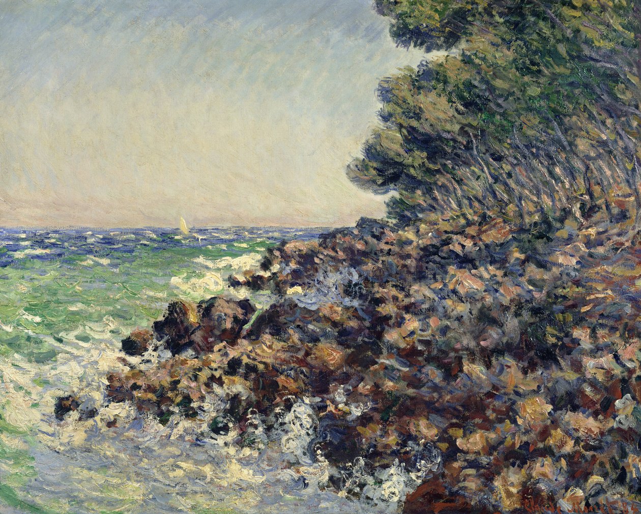 Cap Martin, 1884 alkotó: Claude Monet