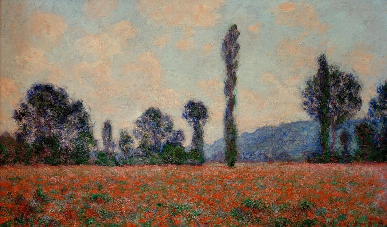 Máktábla (Mohnfeld) alkotó: Claude Monet