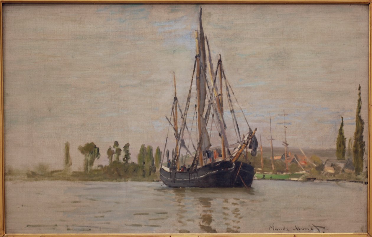 Árapály üldöző a horgonynál alkotó: Claude Monet