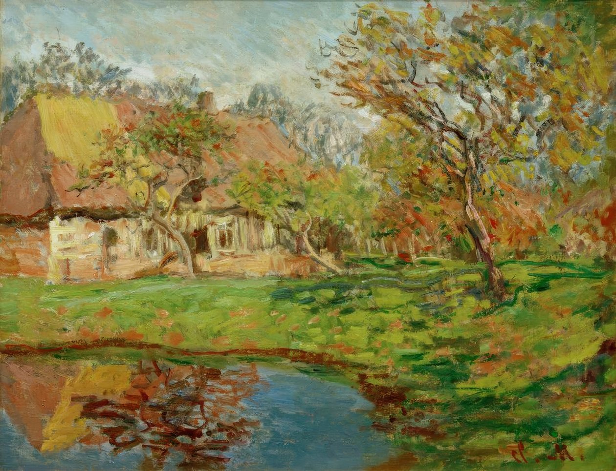 Norman nádfedeles házikó alkotó: Claude Monet