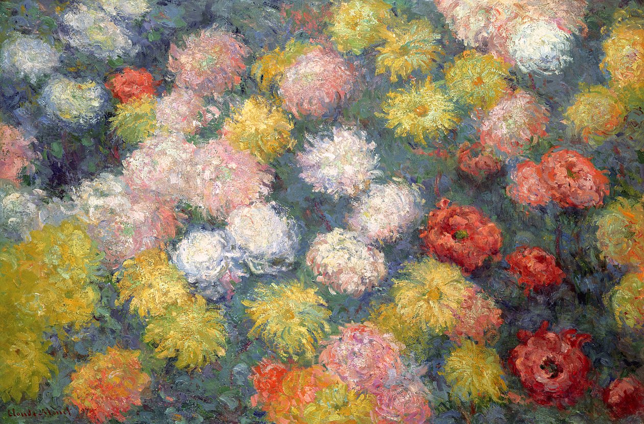 Krizantémok, 1897 alkotó: Claude Monet