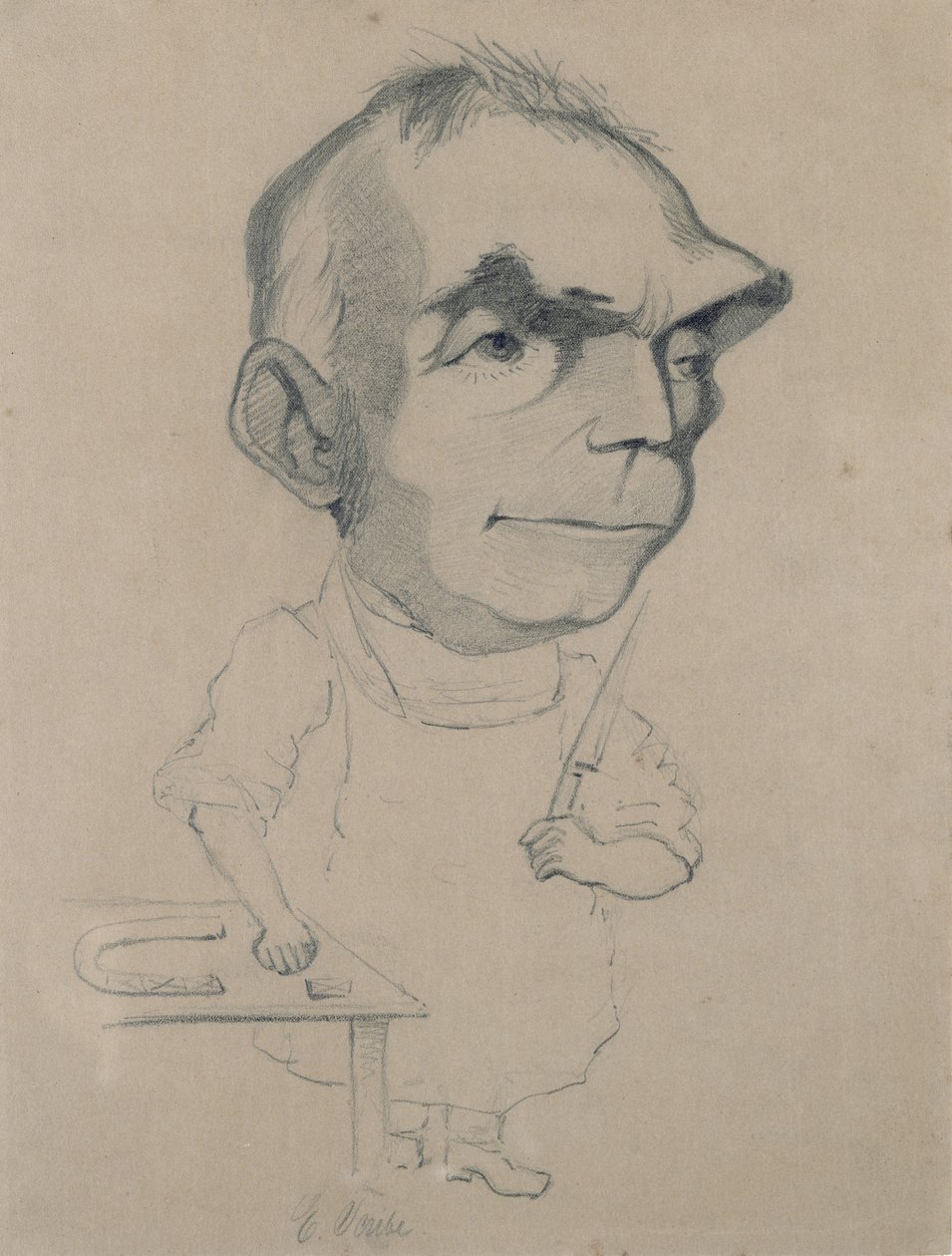 Eugene Scribe (1791-1861) Nadar fényképéről alkotó: Claude Monet