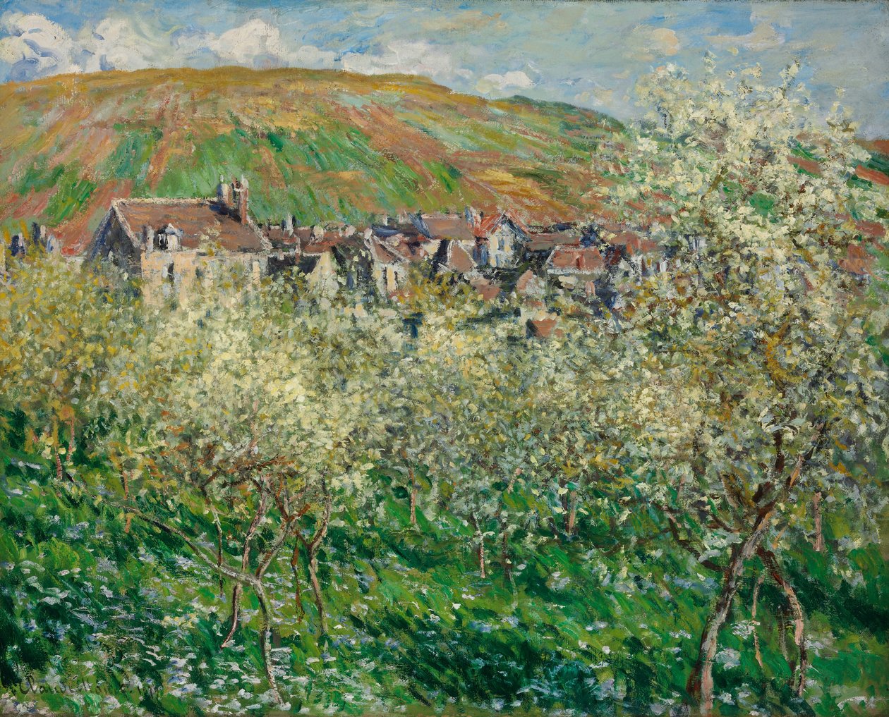 Virágzó szilvafák alkotó: Claude Monet